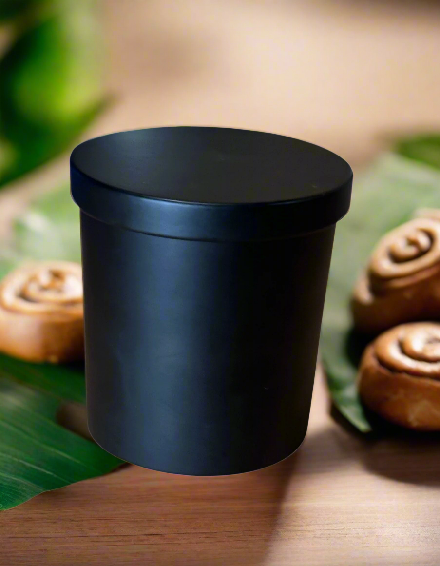 Cinnabun Black Medium Jar Candle - mywishco.com