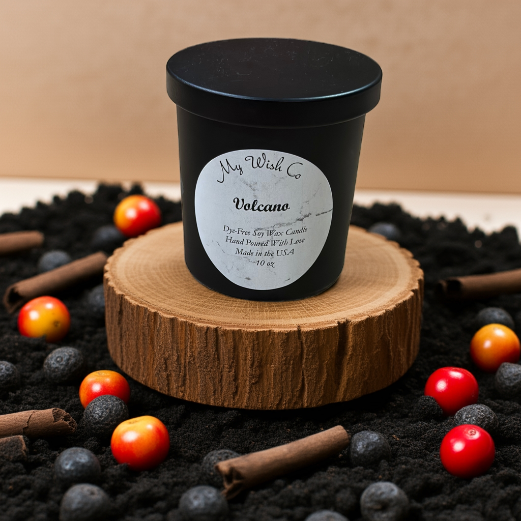 Volcano Tropical Black 10oz Candle