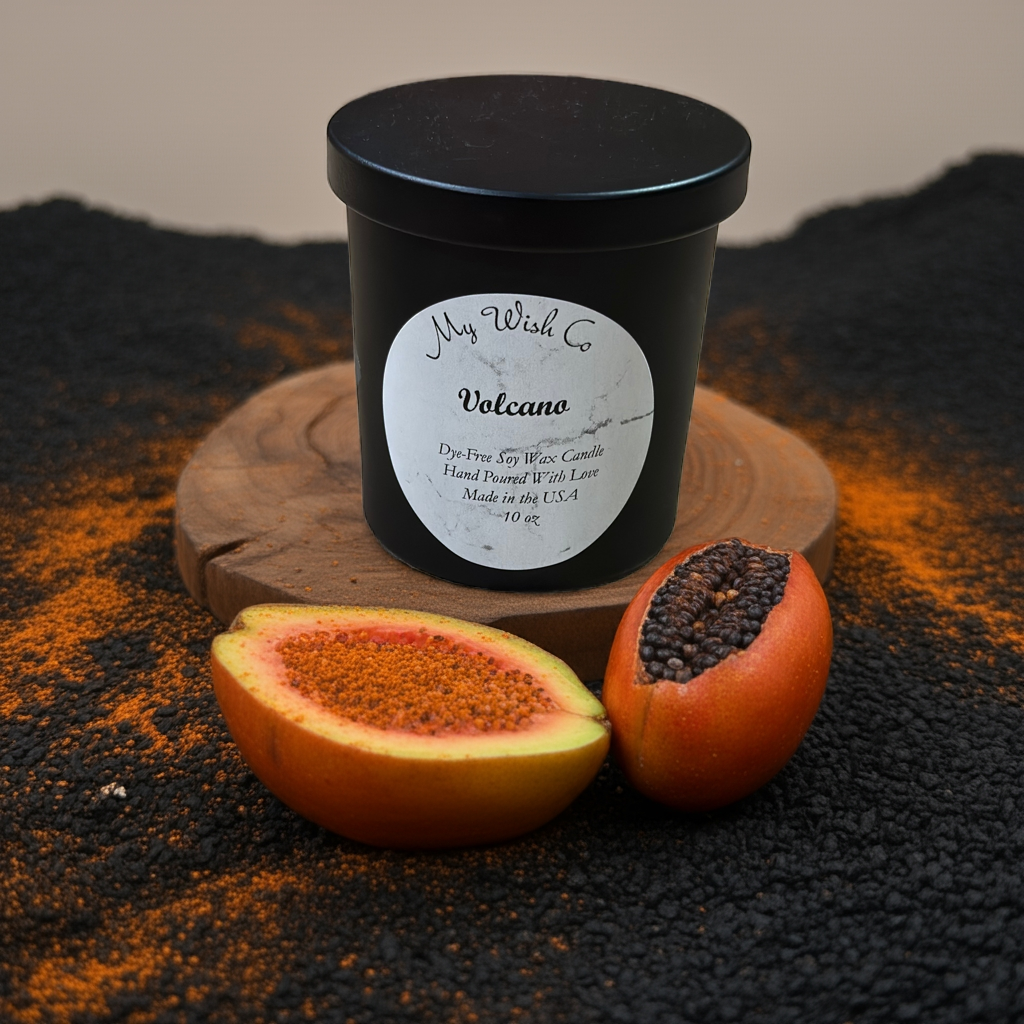 Volcano Tropical Black 10oz Candle