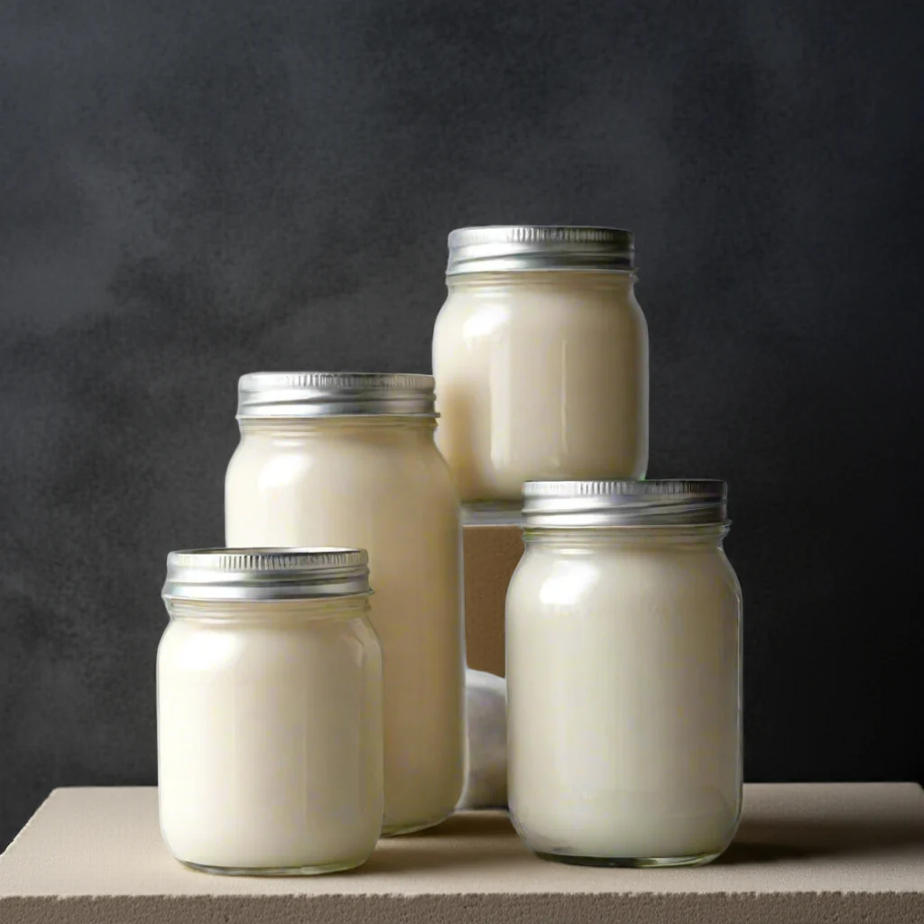Vanilla Pure: Dye-Free Non-Toxic Soy Candle 16 oz - Mason Jar - mywishco.com