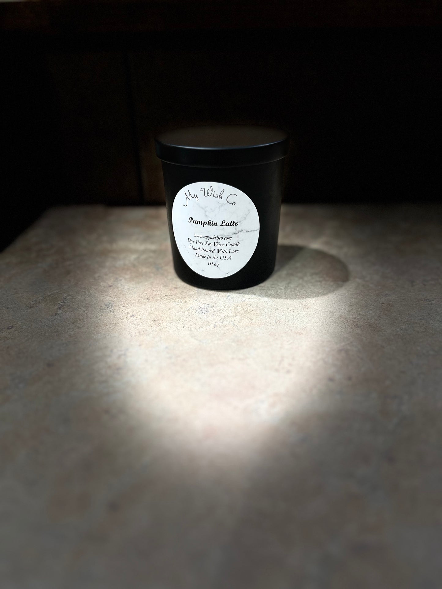 Pumpkin Latte Soy Wax Candle | 10 oz Eco-Friendly, Non-Toxic, Dye-Free