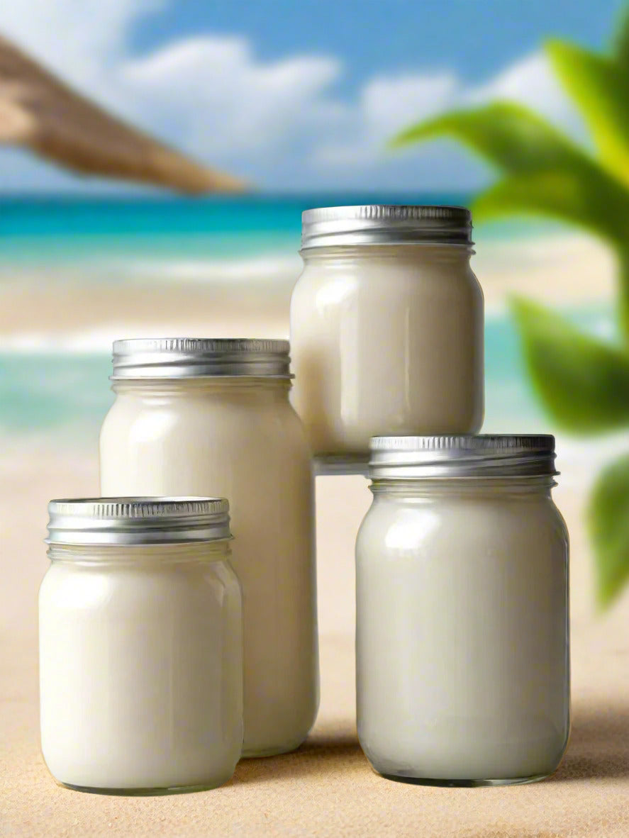 Mason Jars with Jamaica Tropical Scent