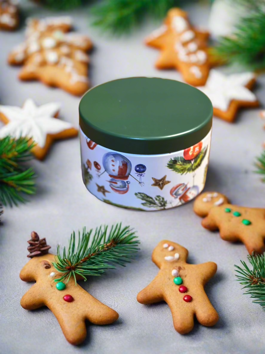 Christmas Festive Tin Candles - mywishco.com